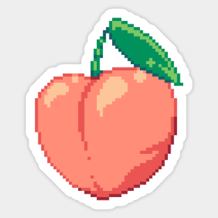 Peachy Pixels Sticker